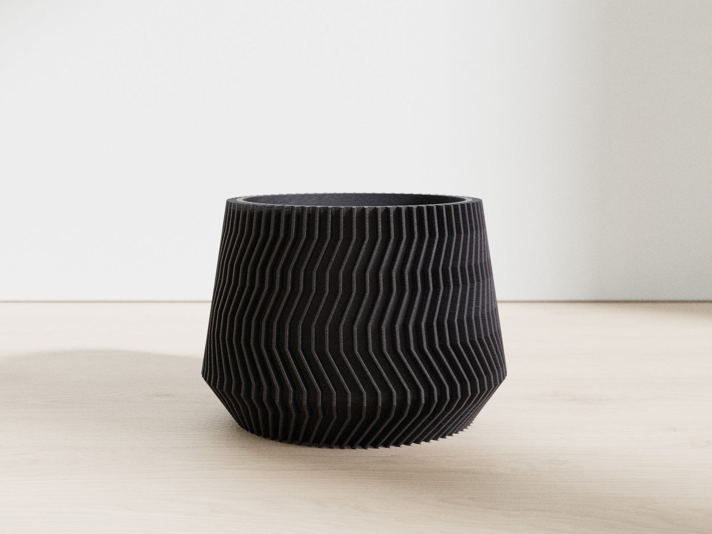 Blumentopf KELA in Ceron Black 6-18cm - Liwadi