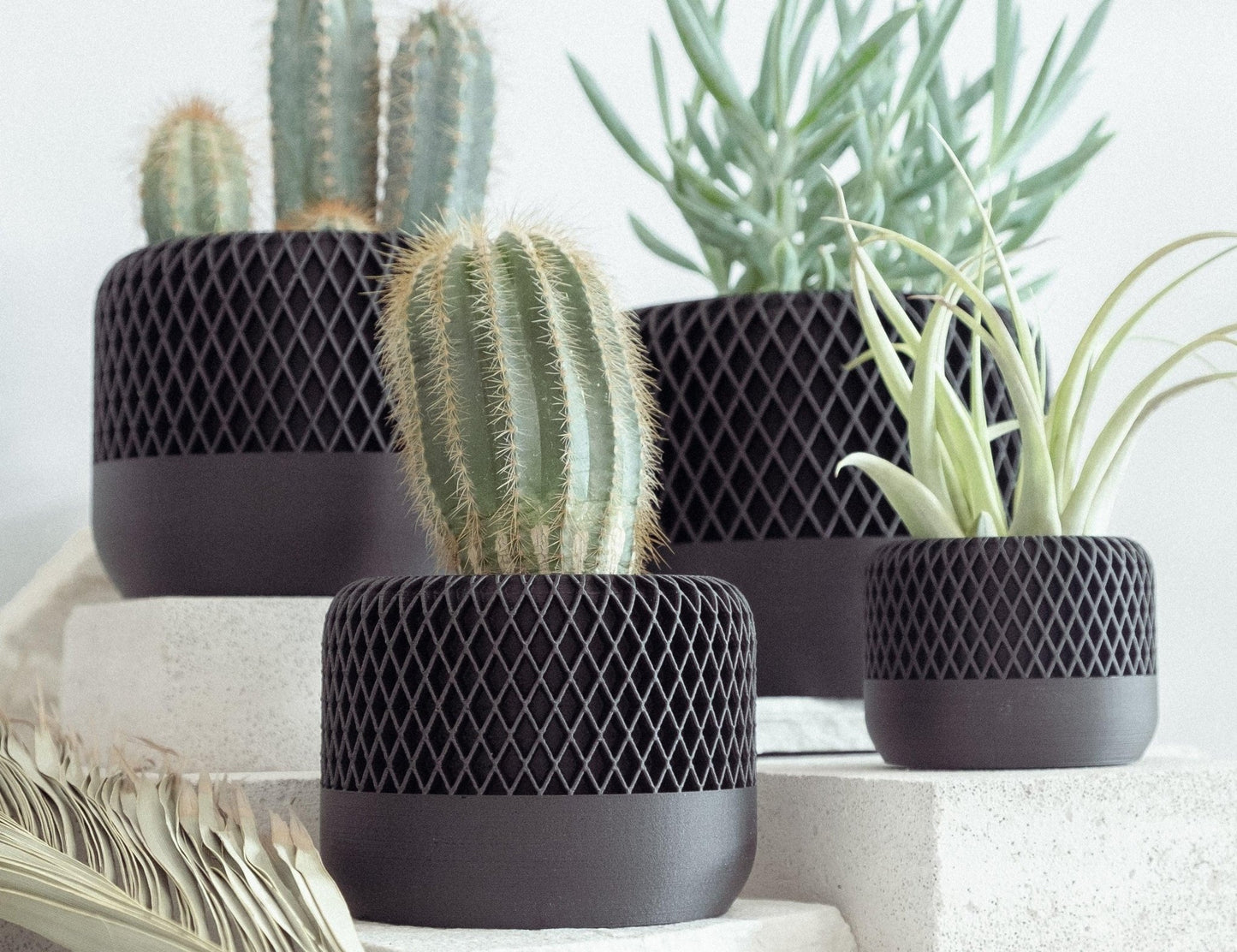 Blumentopf MONA in Ceron Black 6-18cm - Liwadi